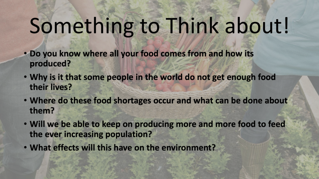 geography of food production